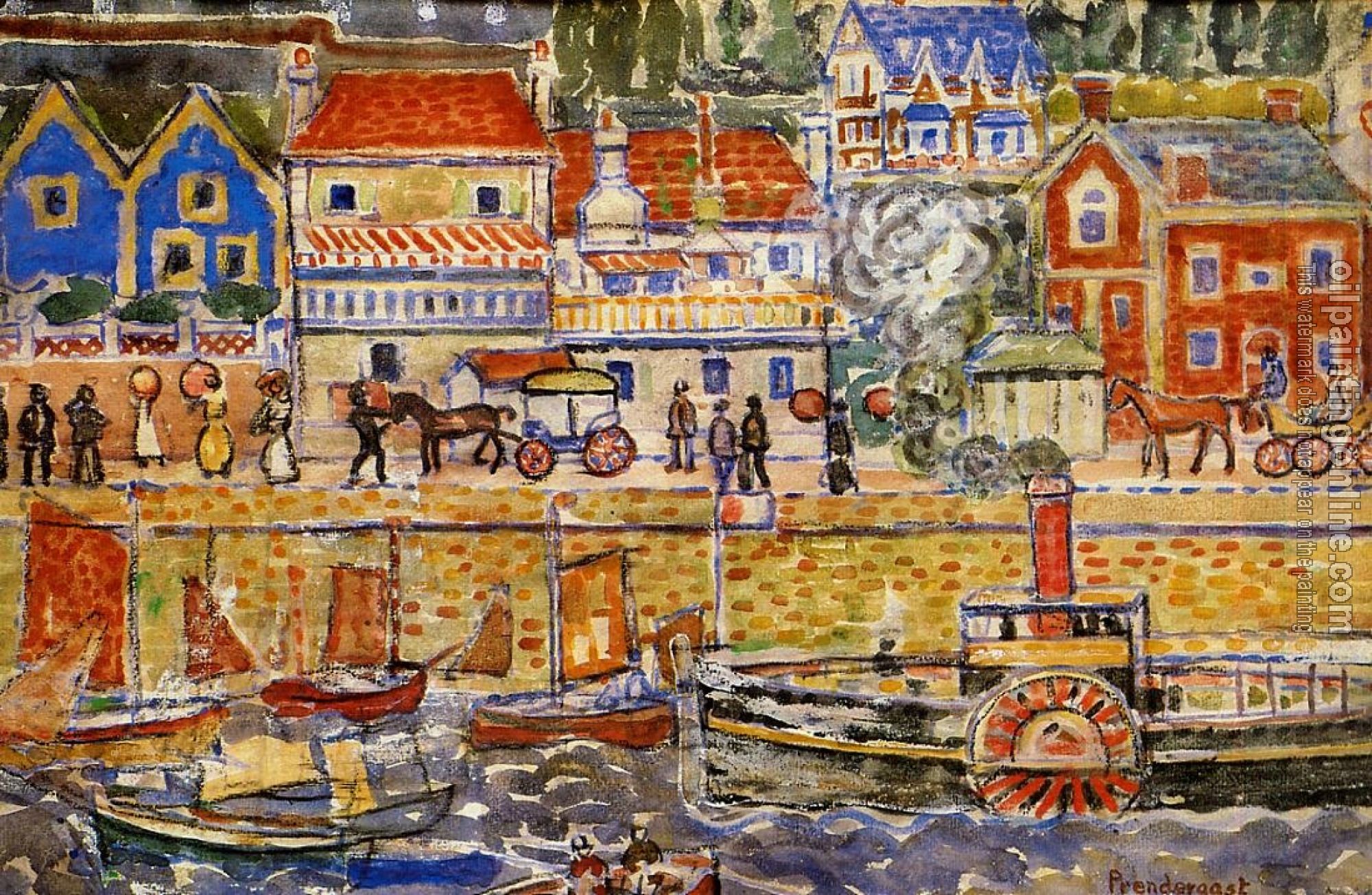 Prendergast, Maurice Brazil - Boat Landing, Dinnard